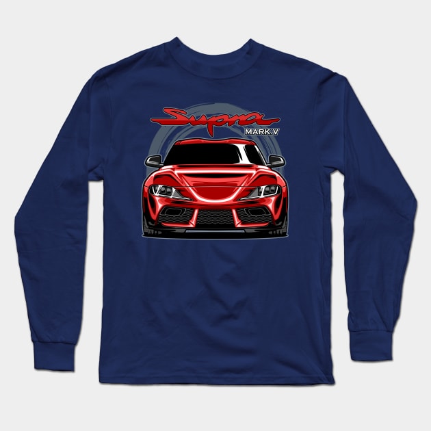 Toyota GR Supra Mark 5 Long Sleeve T-Shirt by idrdesign